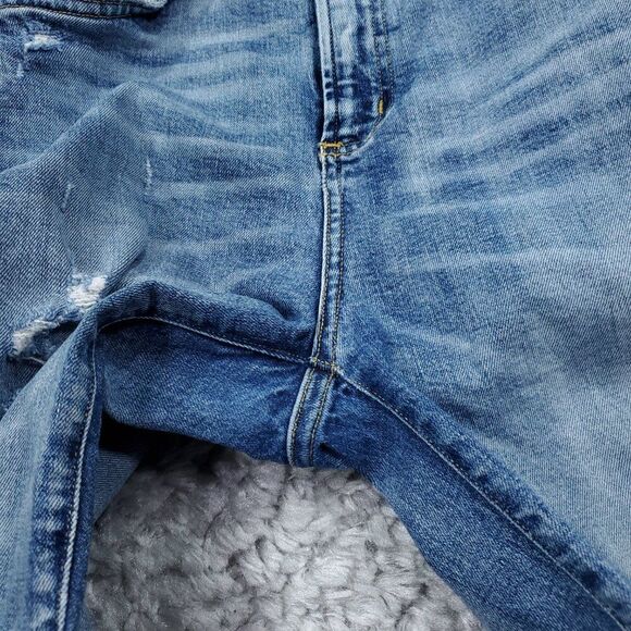 Agolde Ruby Super High Rise Premium Slim Straight Jeans Outsider Size 26 Blue - Picture 7 of 16